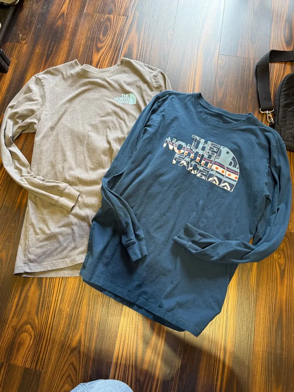 The North Face Bundle of Two Long Sleeve Graphic Tees Size M